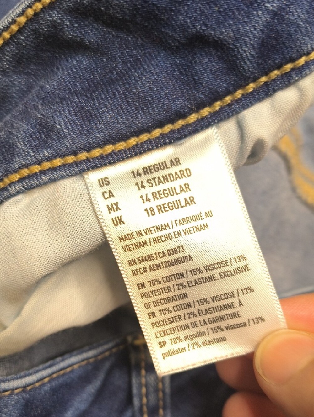 Jegging High Rise w/28.5" Inseam Super High Rise Stretch🦅 American Eagle sac802 - Picture 6 of 6
